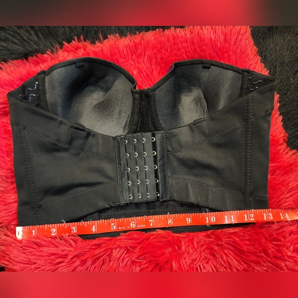 Black Rhinestone Bedazzled Bustier Corset Women's Size M (runs small) - Picture 12 of 15